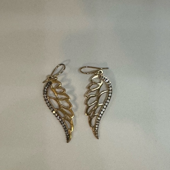 Stella and Dot Bellissimo angel wings with rhinestones earrings - Picture 6 of 6
